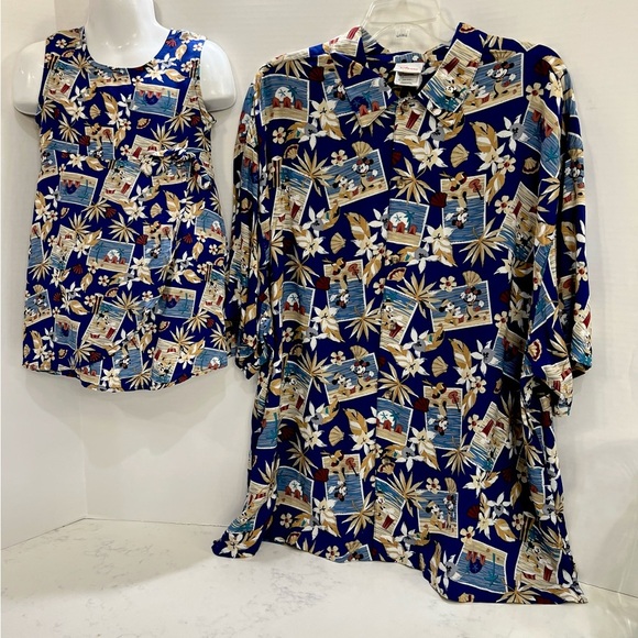 Disney Blue and Gold Geometric Print Ensemble - Picture 1 of 16